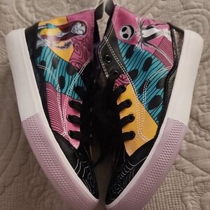 Colorful High-Top Sneakers with Character Design